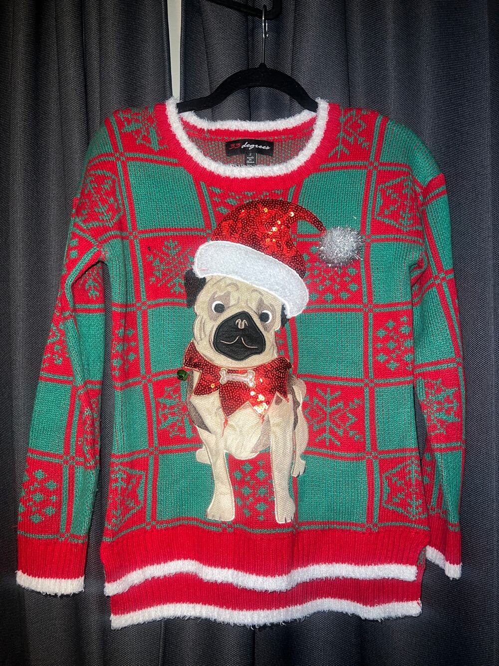 Ugly Christmas Sweater Xmas Size Small Dog